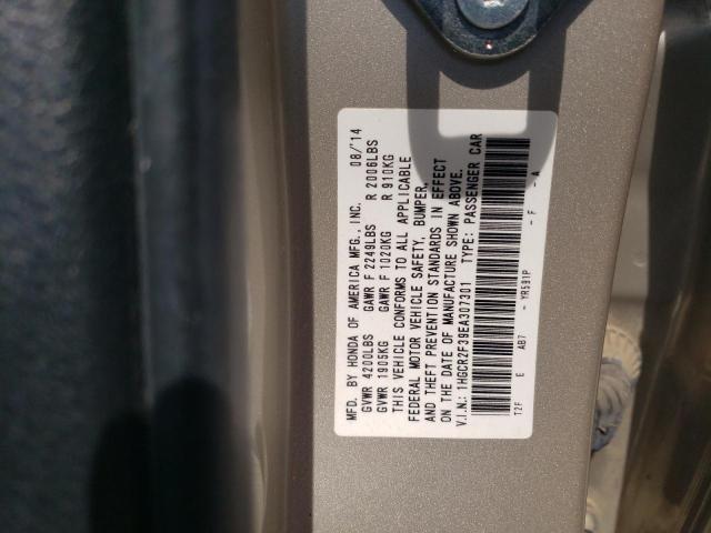 Photo 11 VIN: 1HGCR2F39EA307301 - HONDA ACCORD LX 