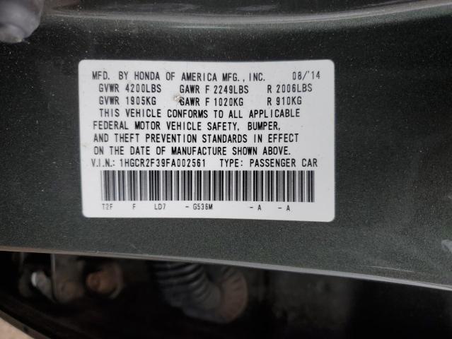 Photo 11 VIN: 1HGCR2F39FA002561 - HONDA ACCORD LX 