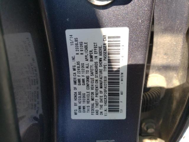 Photo 12 VIN: 1HGCR2F39FA037908 - HONDA ACCORD 