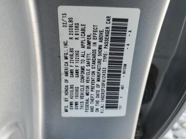 Photo 12 VIN: 1HGCR2F39FA124353 - HONDA ACCORD 