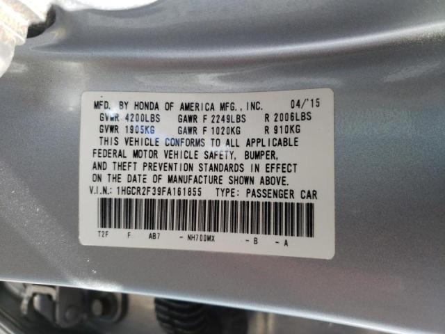 Photo 9 VIN: 1HGCR2F39FA161855 - HONDA ACCORD LX 