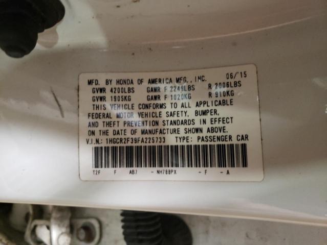 Photo 12 VIN: 1HGCR2F39FA225733 - HONDA ACCORD 