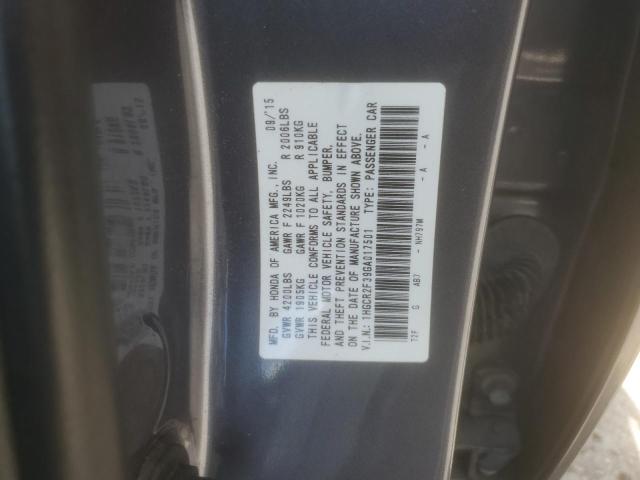 Photo 12 VIN: 1HGCR2F39GA017501 - HONDA ACCORD LX 