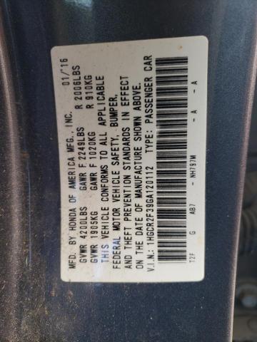 Photo 9 VIN: 1HGCR2F39GA120112 - HONDA ACCORD LX 