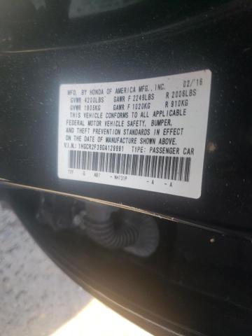 Photo 9 VIN: 1HGCR2F39GA129991 - HONDA ACCORD LX 