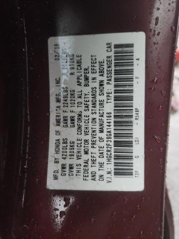 Photo 11 VIN: 1HGCR2F39GA144166 - HONDA ACCORD LX 