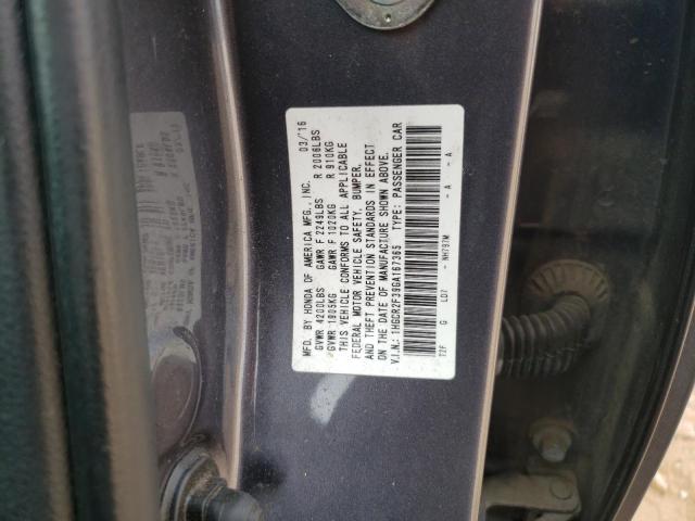 Photo 11 VIN: 1HGCR2F39GA167365 - HONDA ACCORD 