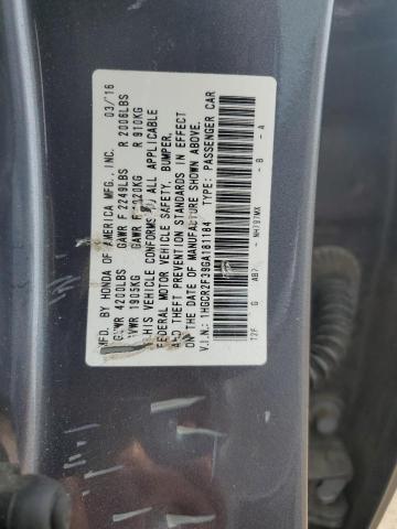 Photo 11 VIN: 1HGCR2F39GA181184 - HONDA ACCORD 