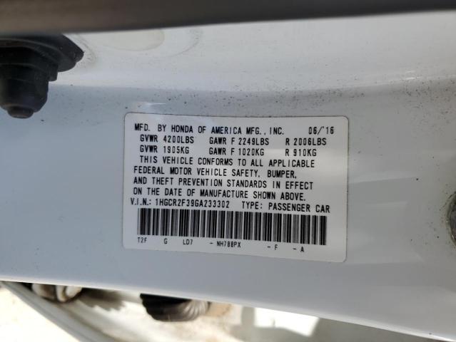 Photo 11 VIN: 1HGCR2F39GA233302 - HONDA ACCORD 