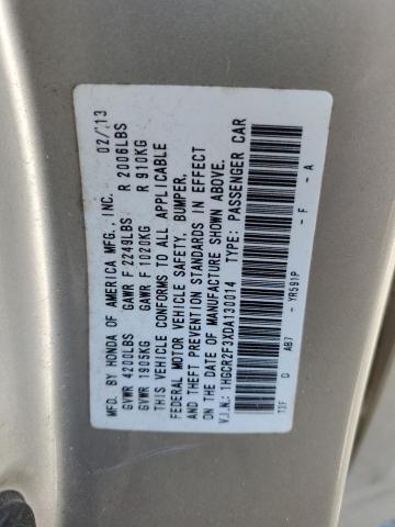 Photo 11 VIN: 1HGCR2F3XDA130014 - HONDA ACCORD LX 