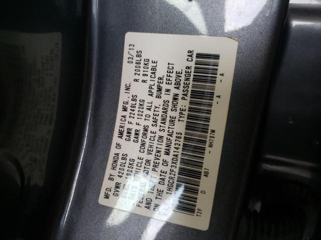 Photo 12 VIN: 1HGCR2F3XDA143765 - HONDA ACCORD LX 