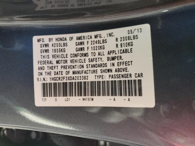 Photo 12 VIN: 1HGCR2F3XDA203382 - HONDA ACCORD 