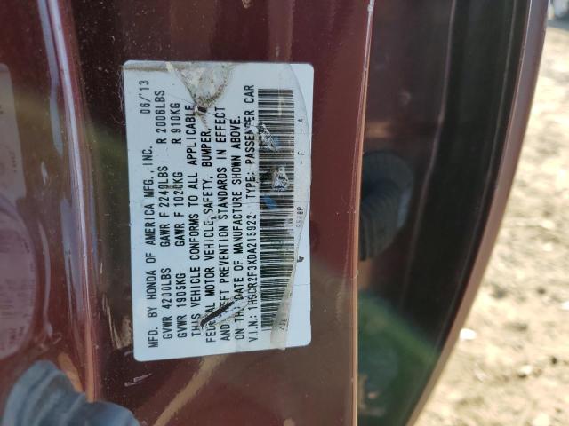 Photo 11 VIN: 1HGCR2F3XDA215922 - HONDA ACCORD 