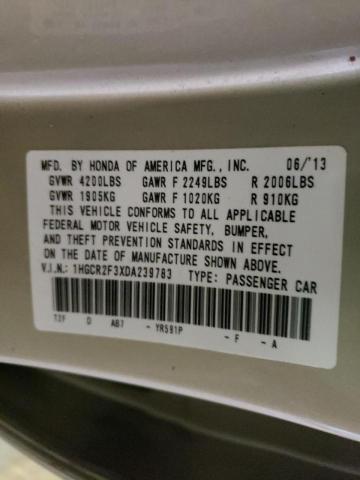 Photo 9 VIN: 1HGCR2F3XDA239783 - HONDA ACCORD LX 