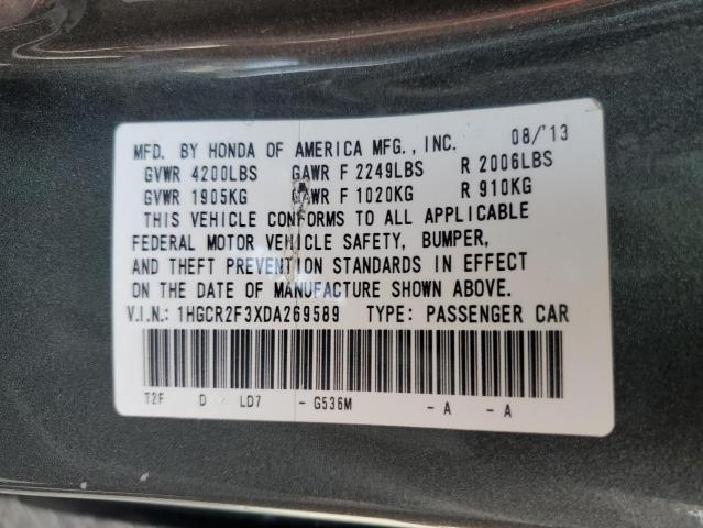 Photo 12 VIN: 1HGCR2F3XDA269589 - HONDA ACCORD LX 