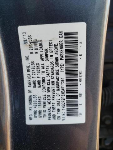 Photo 9 VIN: 1HGCR2F3XEA017391 - HONDA ACCORD LX 