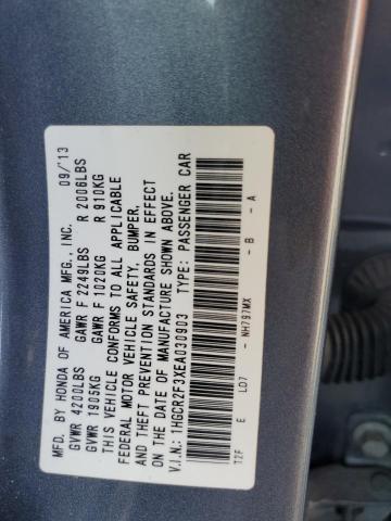 Photo 11 VIN: 1HGCR2F3XEA030903 - HONDA ACCORD LX 