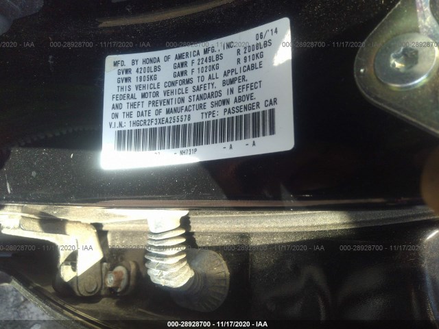 Photo 8 VIN: 1HGCR2F3XEA255578 - HONDA ACCORD SEDAN 