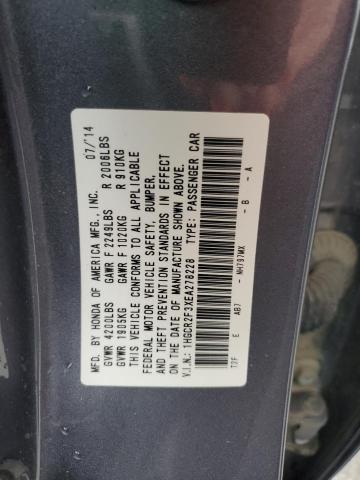 Photo 12 VIN: 1HGCR2F3XEA278228 - HONDA ACCORD LX 