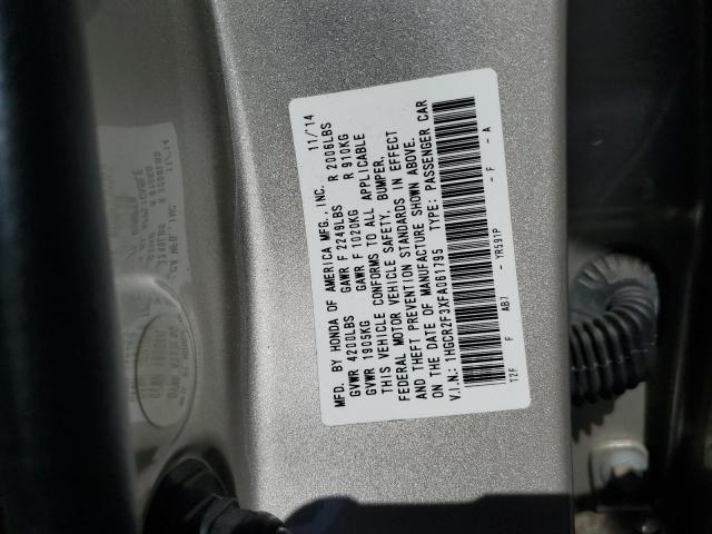 Photo 11 VIN: 1HGCR2F3XFA061795 - HONDA ACCORD 