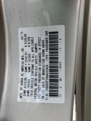 Photo 12 VIN: 1HGCR2F3XGA005826 - HONDA ACCORD 