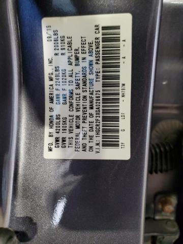 Photo 12 VIN: 1HGCR2F3XGA026675 - HONDA ACCORD LX 