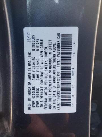 Photo 11 VIN: 1HGCR2F3XHA225999 - HONDA ACCORD LX 