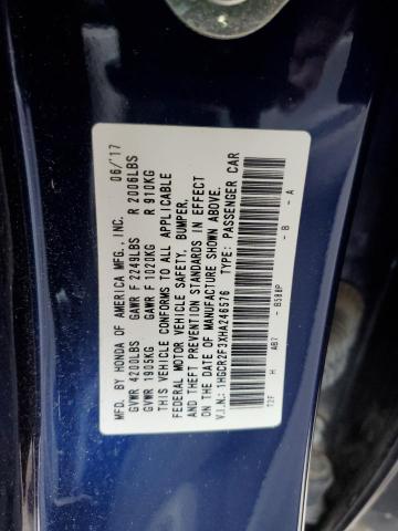 Photo 11 VIN: 1HGCR2F3XHA246576 - HONDA ACCORD LX 