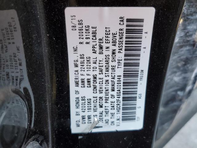 Photo 11 VIN: 1HGCR2F46GA009848 - HONDA ACCORD 