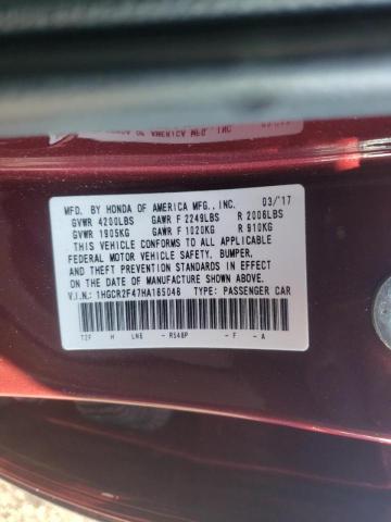 Photo 9 VIN: 1HGCR2F47HA185048 - HONDA ACCORD LX 