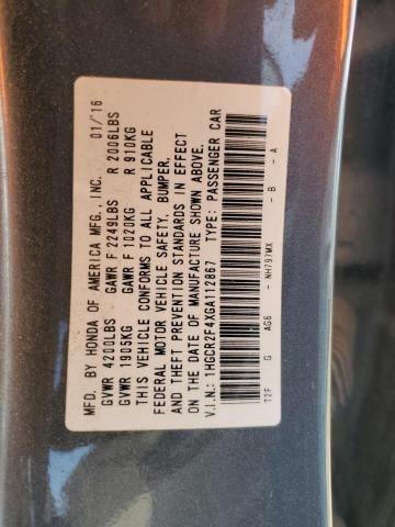 Photo 11 VIN: 1HGCR2F4XGA112867 - HONDA ACCORD 