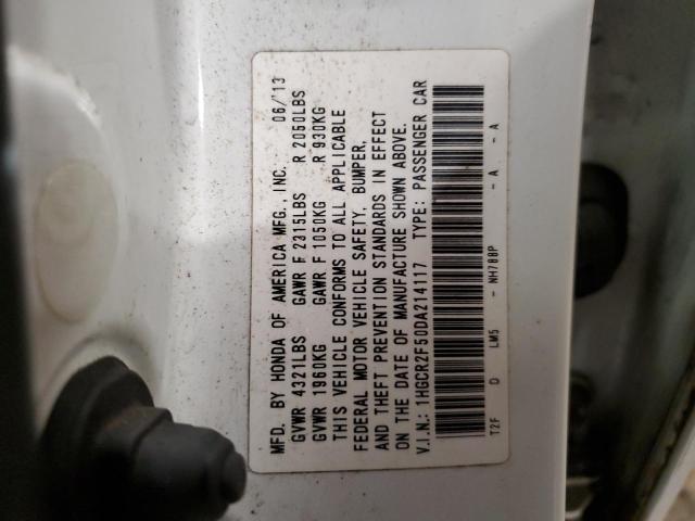 Photo 11 VIN: 1HGCR2F50DA214117 - HONDA ACCORD SPO 