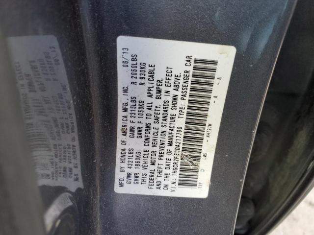 Photo 11 VIN: 1HGCR2F50DA217700 - HONDA ACCORD 