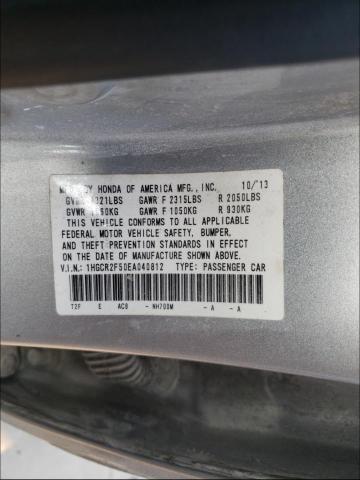 Photo 9 VIN: 1HGCR2F50EA040812 - HONDA ACCORD 