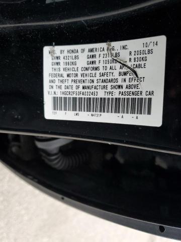 Photo 11 VIN: 1HGCR2F50FA032453 - HONDA ACCORD 