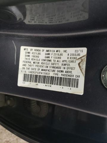 Photo 11 VIN: 1HGCR2F50FA135632 - HONDA ACCORD 