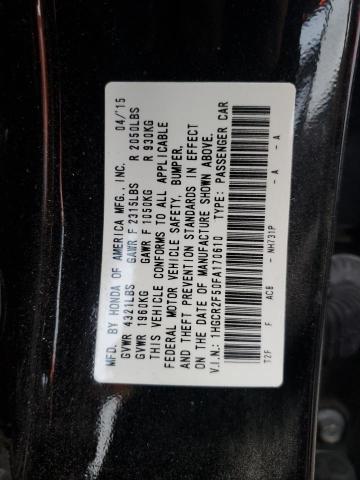 Photo 12 VIN: 1HGCR2F50FA170610 - HONDA ACCORD 