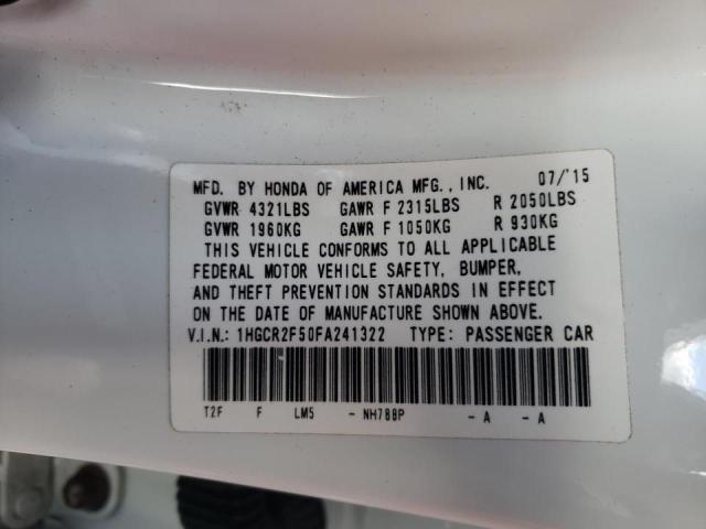 Photo 9 VIN: 1HGCR2F50FA241322 - HONDA ACCORD SPO 