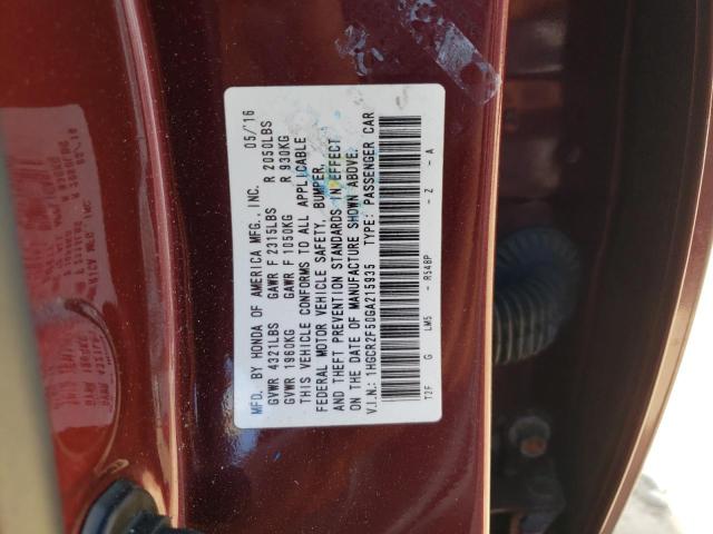 Photo 12 VIN: 1HGCR2F50GA215935 - HONDA ACCORD SPO 