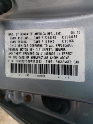 Photo 9 VIN: 1HGCR2F51DA012063 - HONDA ACCORD SPO 