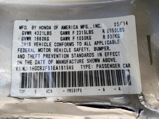 Photo 11 VIN: 1HGCR2F51EA191545 - HONDA ACCORD 