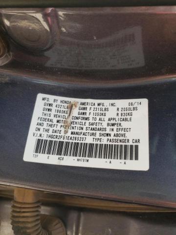 Photo 9 VIN: 1HGCR2F51EA265207 - HONDA ACCORD SPO 