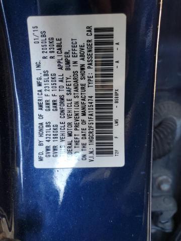 Photo 11 VIN: 1HGCR2F51FA105474 - HONDA ACCORD 