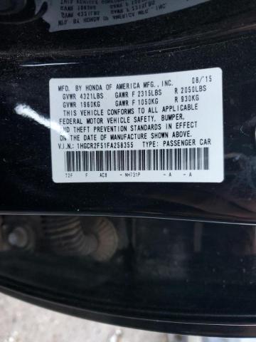 Photo 9 VIN: 1HGCR2F51FA258355 - HONDA ACCORD SPO 