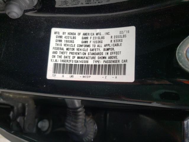 Photo 9 VIN: 1HGCR2F51GA140596 - HONDA ACCORD SPO 