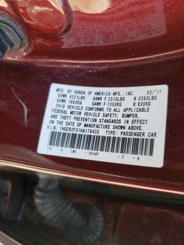 Photo 9 VIN: 1HGCR2F51HA176435 - HONDA ACCORD SPO 