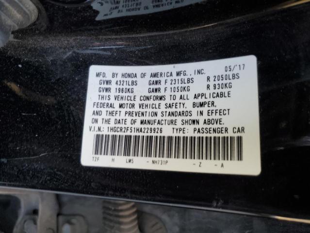 Photo 11 VIN: 1HGCR2F51HA229926 - HONDA ACCORD SPO 