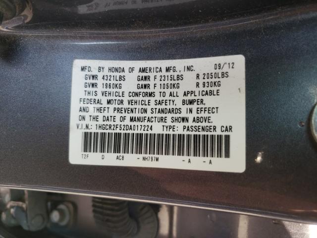 Photo 9 VIN: 1HGCR2F52DA017224 - HONDA ACCORD SPO 