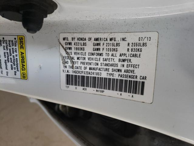 Photo 12 VIN: 1HGCR2F52DA241853 - HONDA ACCORD 