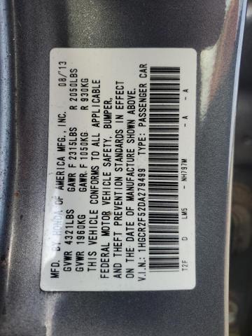 Photo 11 VIN: 1HGCR2F52DA279499 - HONDA ACCORD 